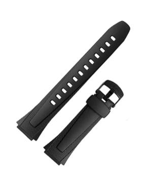 Watch Strap Diloy CR0W752 to fit Casio Black 18 mm Schwarz 24 mm