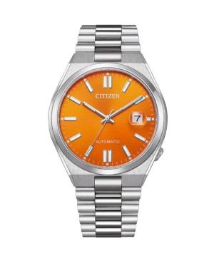 Mężczyźni klasyczny Japonia automatyczny analogowe Zegarek CITIZEN NJ0151-88Z Pomarańczowy Wybierz 40mm