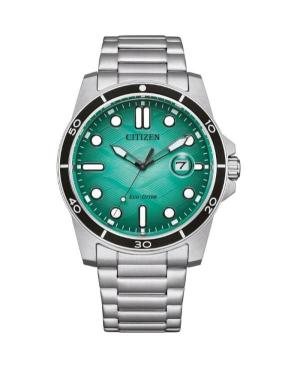 Mężczyźni sportowy klasyczny Japonia bateria słoneczna analogowe Zegarek CITIZEN AW1816-89L Zielony Wybierz 42mm