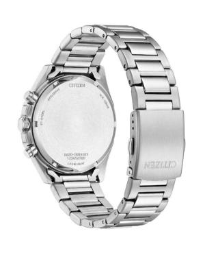 Vyriškas Klasikinis Sportinis Japoniškas Elektroninis, Solar Rodyklinis Watch Chronograph CITIZEN CA4590-81X Žalia Dial 41mm image 6