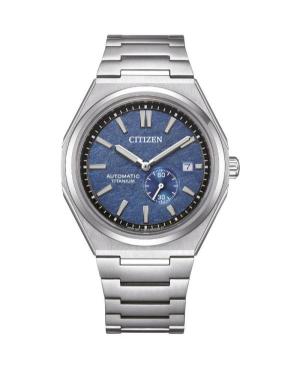 Men Klasické Japan Automatic Analog Watch CITIZEN NJ0180-80L Modrá Dial 40.5mm
