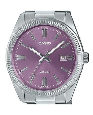 Vyriškas Klasikinis Japoniškas Kvarcinis Rodyklinis Watch CASIO MTP-1302PD-6AVEF Violetinis Dial 38mm image 2