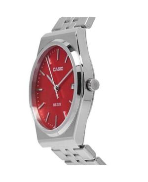 Men Classic Japan Quartz Analog Watch CASIO MTP-B145D-4A2VEF Red Dial 35mm image 4