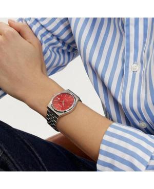 Men Klassisch Japan Quartz Analog Watch CASIO MTP-B145D-4A2VEF Rot Dial 35mm image 5