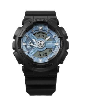 Men Sports Diver Japan Quartz Digital Watch Timer CASIO GA-110CD-1A2ER G-Shock Silver color Dial 51mm image 6
