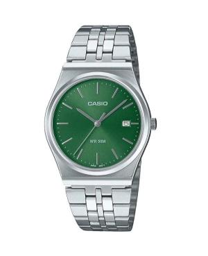Men Klassisch Japan Quartz Analog Watch CASIO MTP-B145D-3AVEF Grün Dial 35mm
