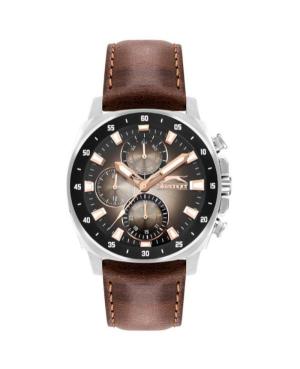 Mężczyźni klasyczny kwarcowy analogowe Zegarek SLAZENGER SL.9.2293.2.06 Kolor srebrny Wybierz 45mm