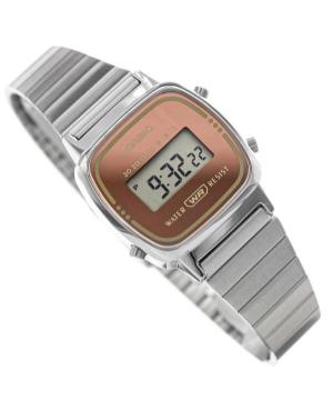 Women Functional Japan Quartz Digital Watch Alarm CASIO LA670WES-4AEF Brown Dial image 6
