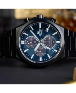 Men Klasické Japan Eco-Drive Analog Watch Chronograph CASIO EFS-S630DC-2AVUEF Modrá Dial 44mm image 3