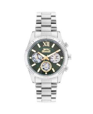 Mężczyźni klasyczny kwarcowy analogowe Zegarek SLAZENGER SL.9.2316.2.03 Zielony Wybierz 45mm