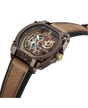 Men Fashion Automatic Analog Watch Skeleton POLICE PEWGE0040002 Hnědá Dial 45mm image 2