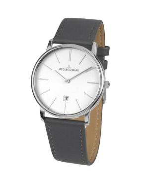 Mężczyźni klasyczny kwarcowy Zegarek JACQUES LEMANS 1-2003B Srebrna Wybierz 40mm
