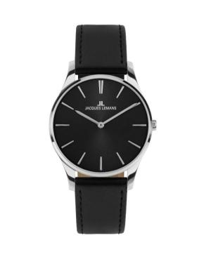 Kobiety klasyczny kwarcowy analogowe Zegarek JACQUES LEMANS 1-2123A Czarny Wybierz 30mm