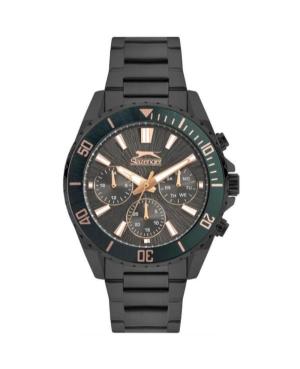 Mężczyźni klasyczny kwarcowy analogowe Zegarek SLAZENGER SL.9.2273.2.03 Czarny Wybierz 43mm