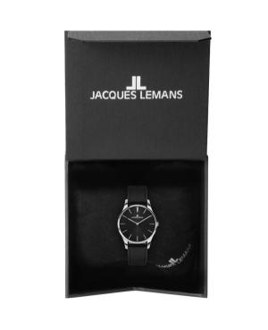 Women Classic Quartz Analog Watch JACQUES LEMANS 1-2123A Black Dial 30mm image 3