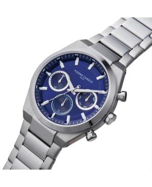 Men Klasické Quartz Analog Watch PIERRE CARDIN CML.0001 Modrá Dial 42mm image 3