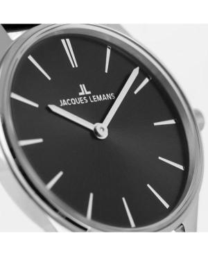 Women Classic Quartz Analog Watch JACQUES LEMANS 1-2123A Black Dial 30mm image 5
