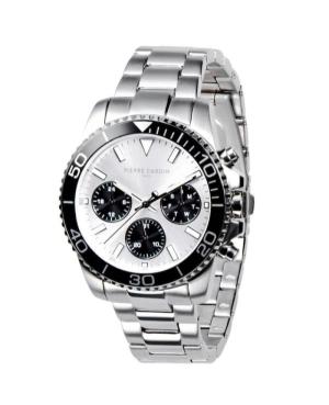 Men Klassisch Sports Quartz Analog Watch PIERRE CARDIN CNI.0003 Silver Dial 40mm