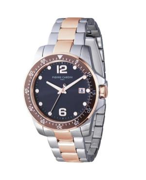 Men Klassisch Sports Quartz Analog Watch PIERRE CARDIN CNI.0033 Schwarz Dial 40mm
