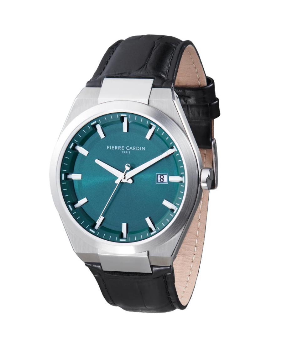 Men Classic Quartz Analog Watch PIERRE CARDIN CML.0026 Green Dial 42mm