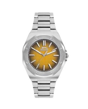 Men Klasické Quartz Analog Watch SLAZENGER SL.9.2305.1.03 Gold color Dial 43mm