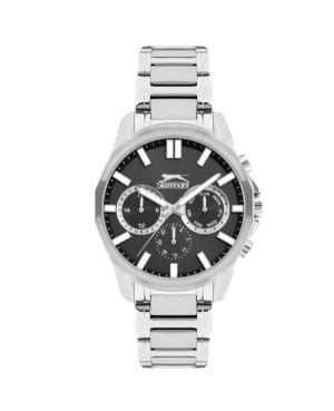 Men Klassisch Quartz Analog Watch SLAZENGER SL.9.2300.2.01 Schwarz Dial 43mm
