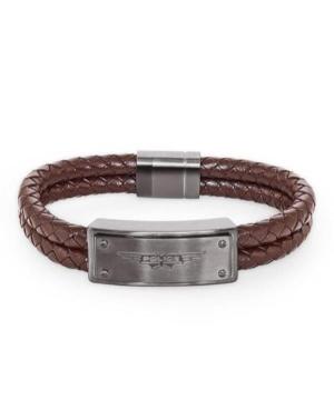 Police Logo Plaque Bracelet for Men PEJGB2102533