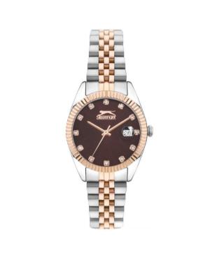 Women Klasické Quartz Analog Watch SLAZENGER SL.9.2240.3.07 Hnědá Dial