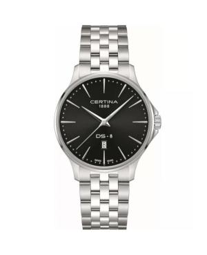 Mężczyźni klasyczny Szwajcar kwarcowy analogowe Zegarek CERTINA C045.410.11.051.00 Czarny Wybierz 40mm
