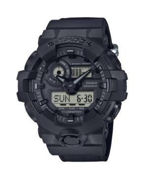 Men Sports Functional Diver Japan Quartz Analog Watch Timer CASIO GA-700BCE-1AER G-Shock Schwarz Dial 50mm