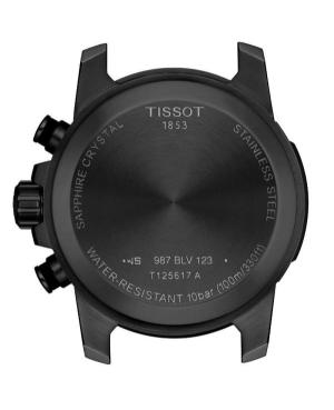 Mężczyźni sportowy Szwajcar kwarcowy analogowe Zegarek Chronograf TISSOT T125.617.36.081.00 Czarny Wybierz 45.3mm image 5