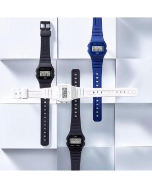 Vyriškas Sportinis Japoniškas Kvarcinis Digital Watch Alarm CASIO F-91WB-1AEF Silver color Dial 34mm image 1