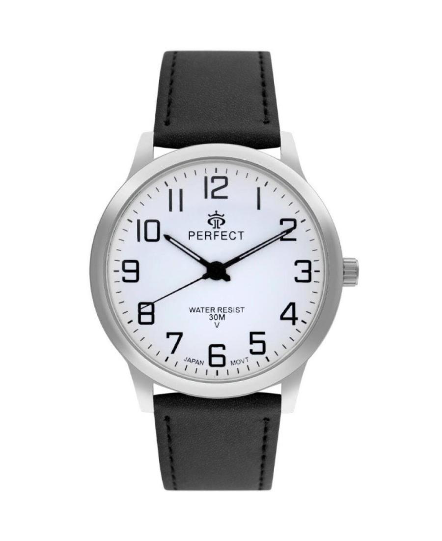 Men Klasické Quartz Analog Watch PERFECT GXB460-01 Bílá Dial 43.5mm