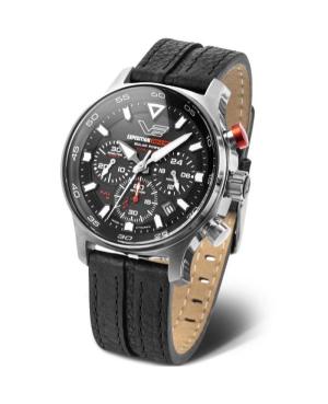 Mężczyźni sportowy Diver bateria słoneczna analogowe Zegarek VOSTOK EUROPE VR42-592A761LE Czarny Wybierz 43mm