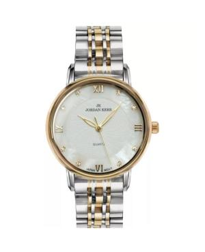 Women Fashion Classic Quartz Analog Watch JORDAN KERR I2038/TT/INDEX Mother of Pearl Dial 34mm