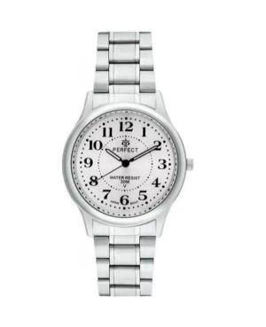 Men Classic Quartz Analog Watch PERFECT R53-01 White Dial 38mm