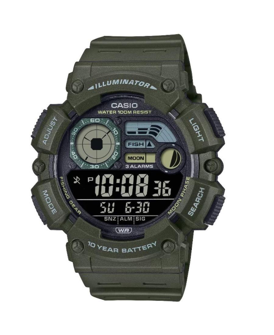 Men Sports Functional Japan Quartz Digital Watch Timer CASIO WS-1500H-3BVEF Schwarz Dial 50mm