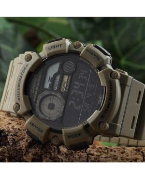 Vyriškas Sportinis Su funkcijomis Japoniškas Kvarcinis Digital Watch Timer CASIO WS-1500H-5BVEF Juodas Dial 50mm image 1