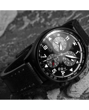 Vyriškas Diver Kvarcinis Rodyklinis Watch Chronograph VOSTOK EUROPE 6S30-325C744 Juodas Dial 46mm image 7