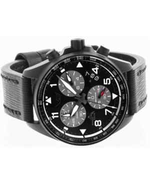 Vyriškas Diver Kvarcinis Rodyklinis Watch Chronograph VOSTOK EUROPE 6S30-325C744 Juodas Dial 46mm image 8