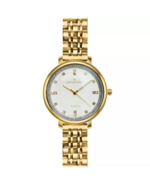 Women Classic Fashion Quartz Analog Watch JORDAN KERR I2041/IPG/WHITE White Dial 36mm