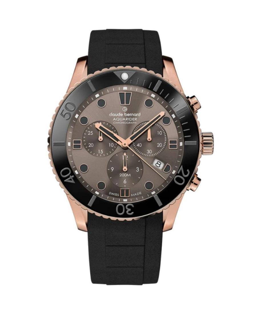 Мужские Классические Дайверские Швейцарские Наручные Часы CLAUDE BERNARD 10252 37RNGCA GRN