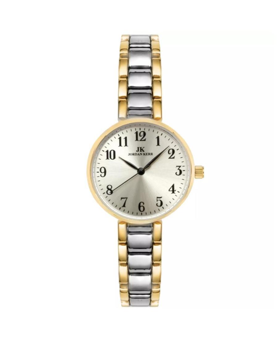 Women Klasické Quartz Analog Watch JORDAN KERR C4016/TT Silver Dial 27.5mm