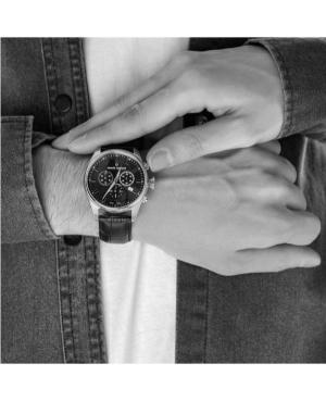 Men Klasické Swiss Quartz Analog Watch Chronograph CLAUDE BERNARD 10254 3C NIN Černá Dial 41mm image 3