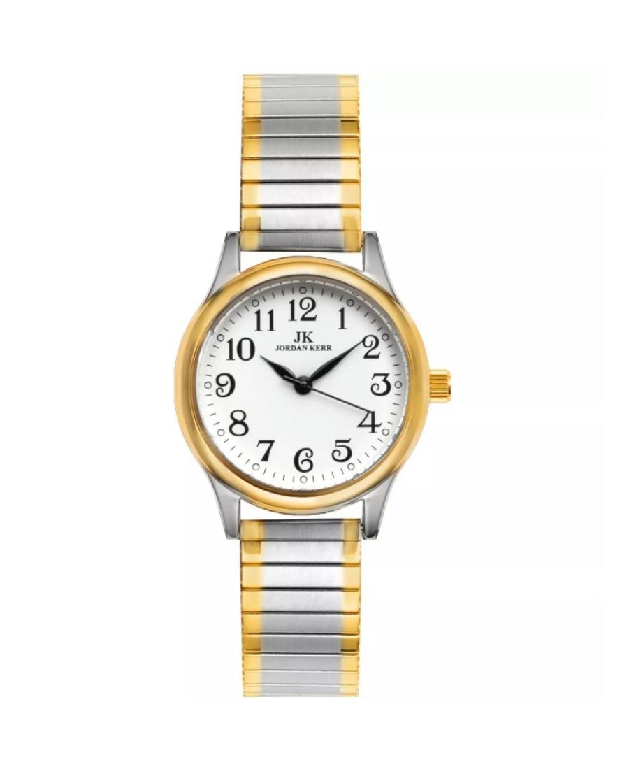 Women Klasické Quartz Analog Watch JORDAN KERR C4002/TT Bílá Dial 29mm