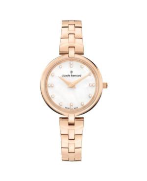 Women Classic Swiss Quartz Analog Watch CLAUDE BERNARD 20220 37RM NAPR Mother of Pearl Dial 30mm