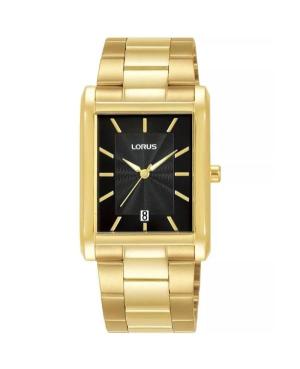 Men Klassisch Japan Quartz Analog Watch LORUS RH938RX-9 Schwarz Dial 30mm