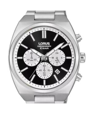 Мужские Классические Японские Кварцевые Аналоговый Часы Хронограф LORUS RT361KX-9 Серебряного цвета Циферблат 43mm изображение 3