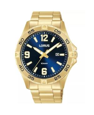 Men Klassisch Japan Quartz Analog Watch LORUS RH990QX-9 Blau Dial 42mm