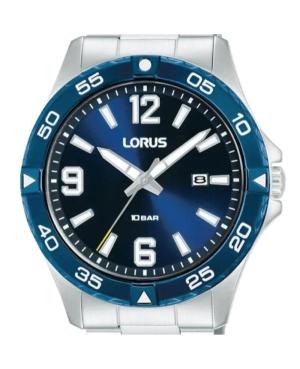 Мужские Классические Японские Кварцевые Аналоговый Часы LORUS RH989QX-9 Синий Циферблат 42mm изображение 3